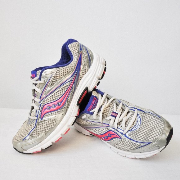 Saucony Grid Exite 7 Silver Sneakers - Picture 5 of 12